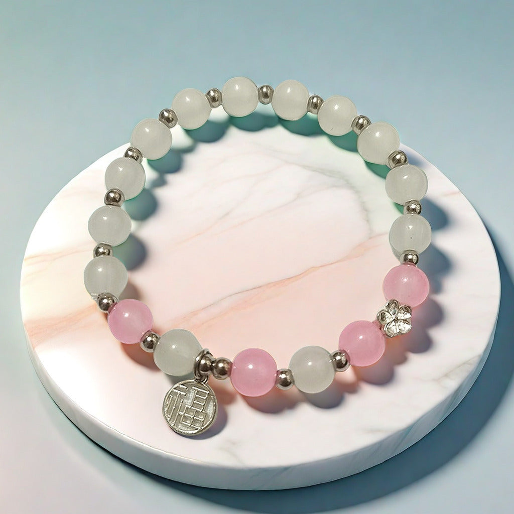 Women's Ancient Chinese Style Jade Hare Fu Bracelets