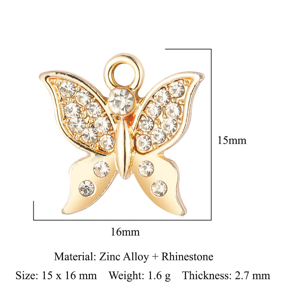 Playing Cards Wings Zinc Alloy Dolphin Pendants