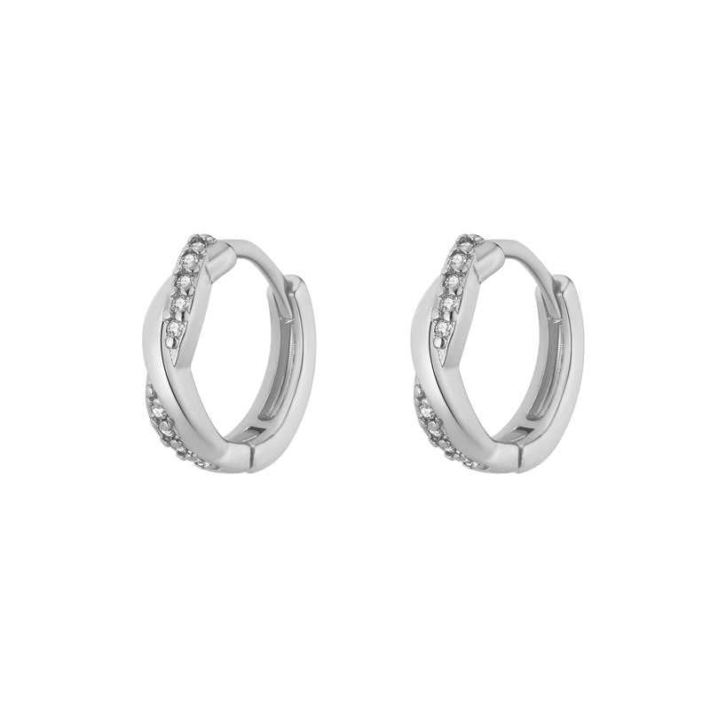 Women's Exquisite Clip Round Trendy Hoop Summer Earrings