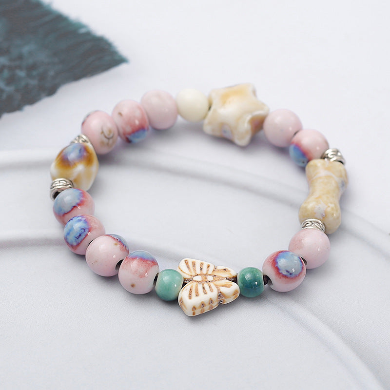 Retro Ethnic Style Niche Ceramic Female Bracelet
