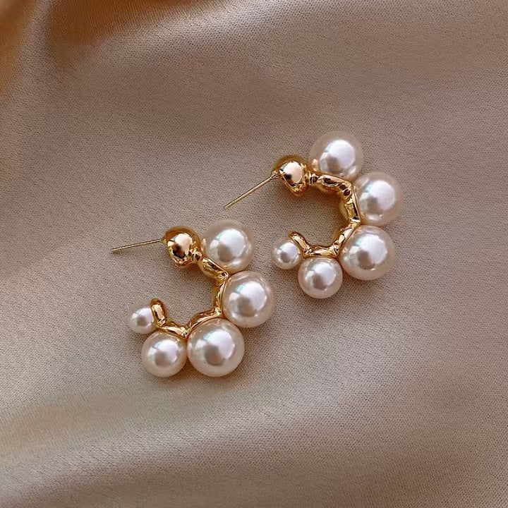 Baroque Vintage Pearl Style High-grade Light Luxury Simple Fashionable Rings