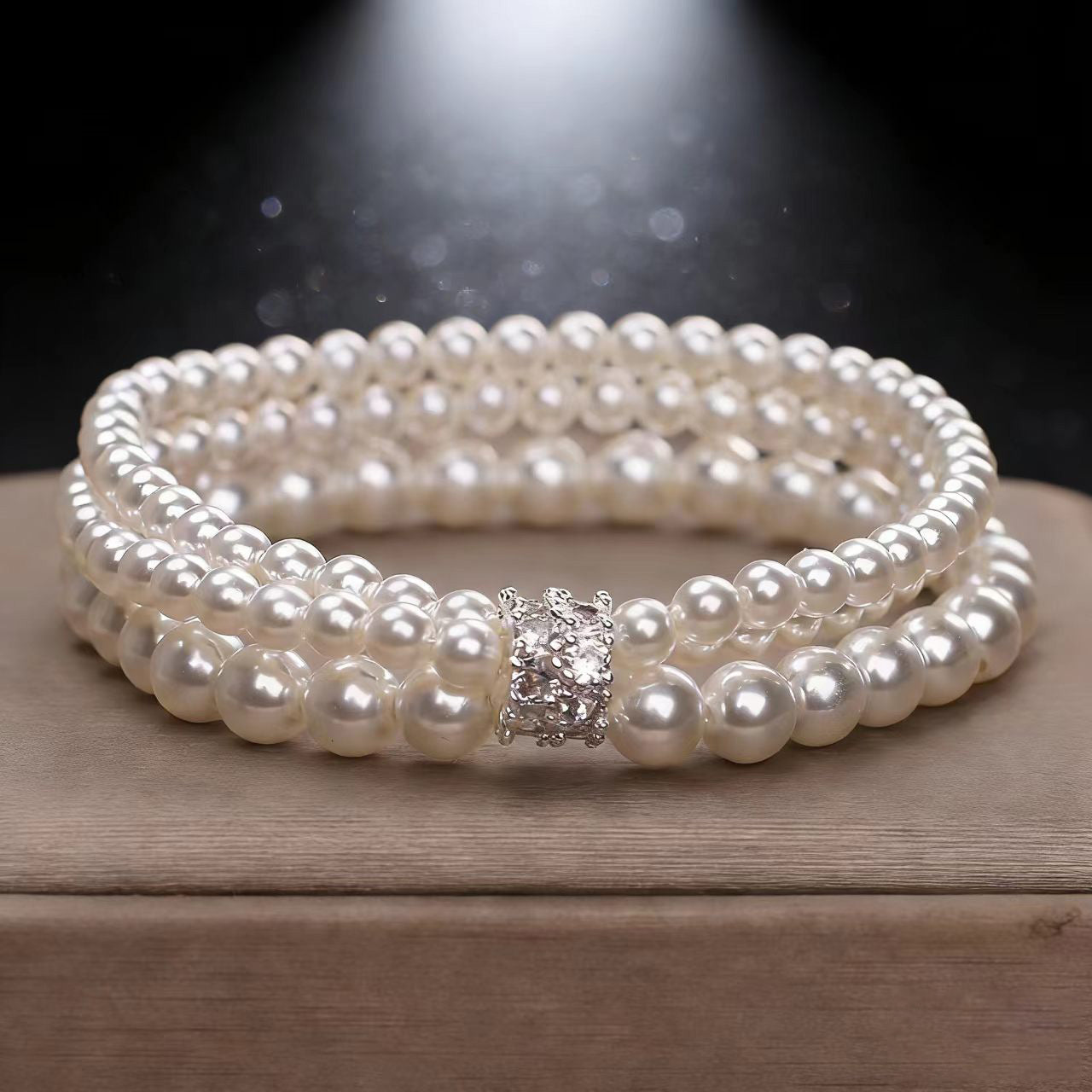 Women's Pearl Zircon High-grade Design Entry Lux Bracelets