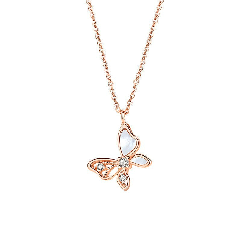Women's Niche Temperament Clavicle Chain Rose Gold Pendants