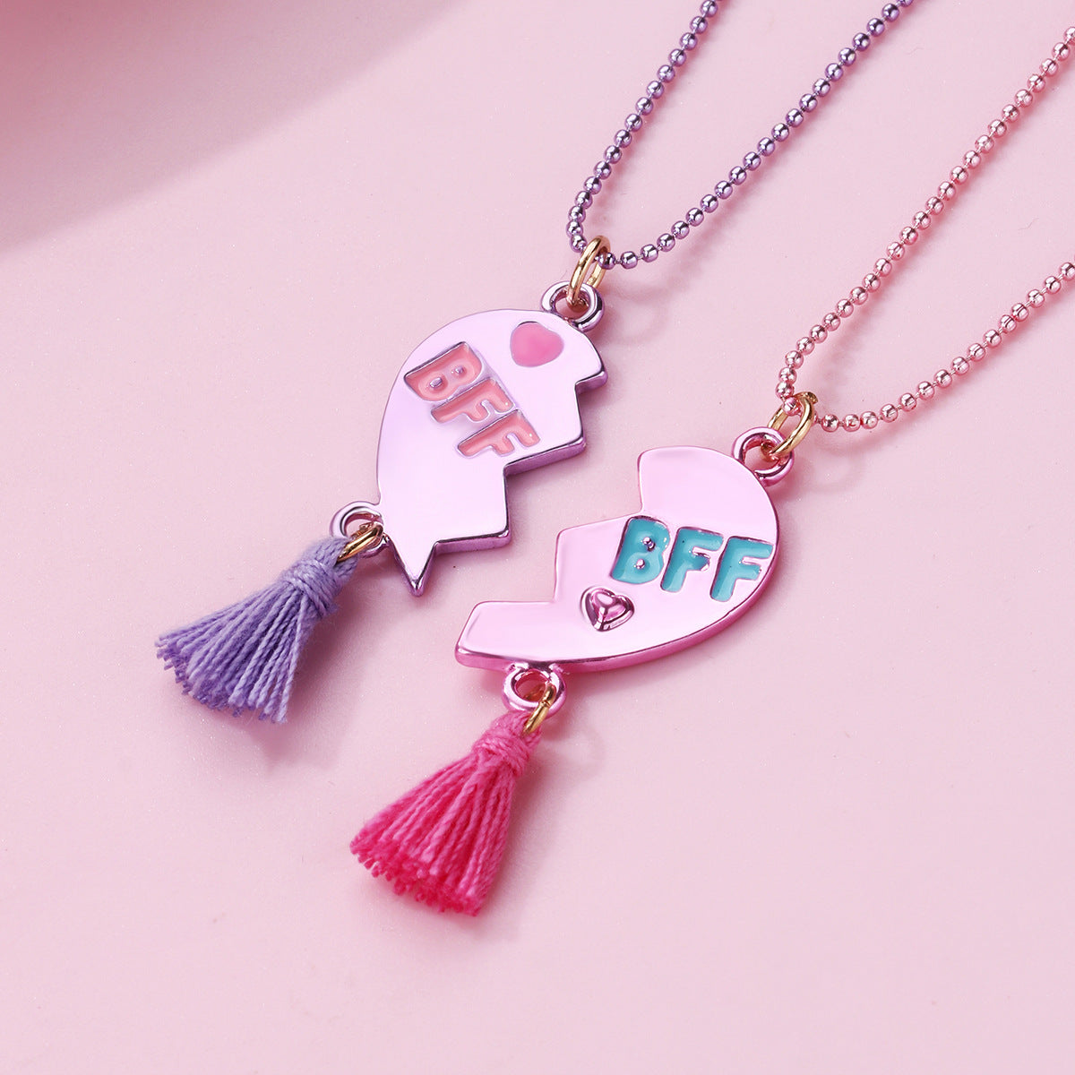 Good Friend Fashion Heart-shaped Alloy Drop Necklaces