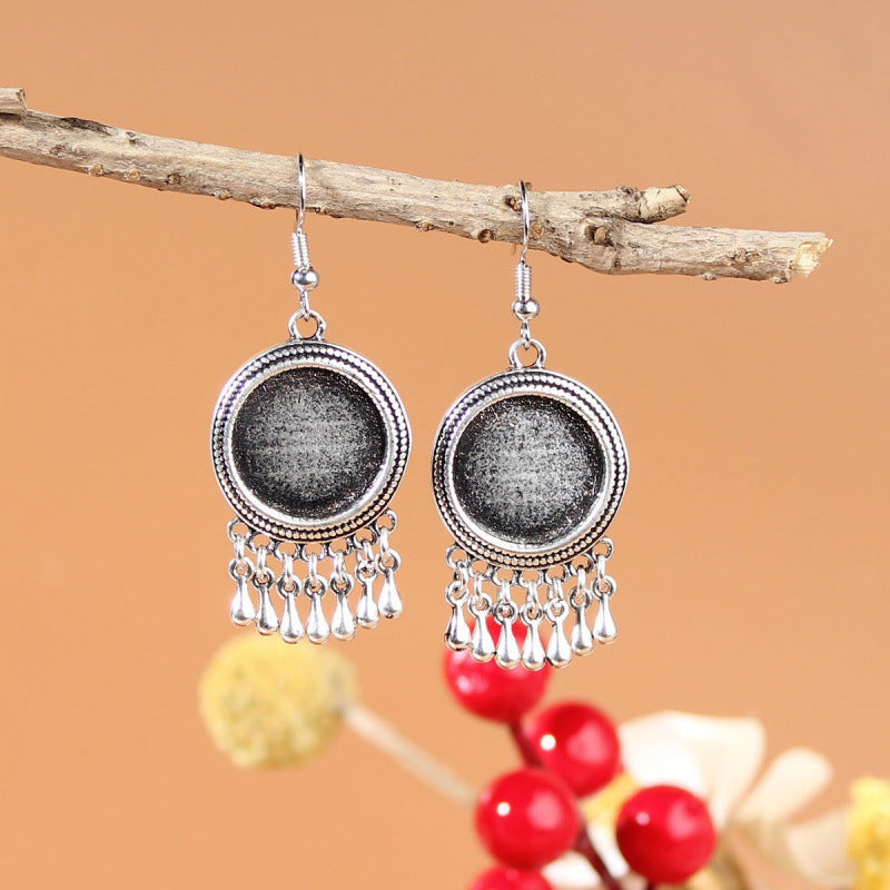Ethnic Minority Style Handmade Miao Sier Earrings