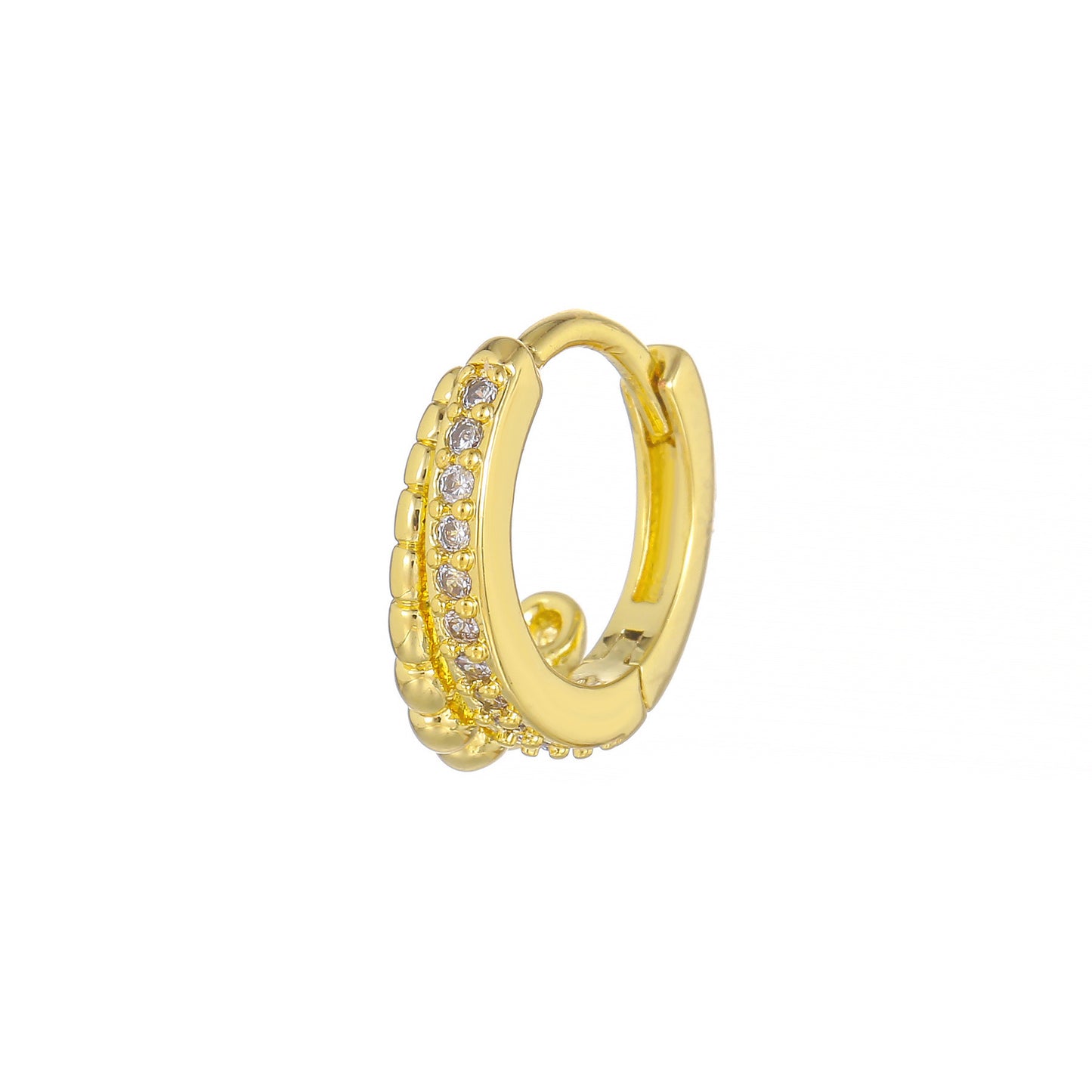 Geometric Micro Inlaid Zircon Clip Cold Ear Buckle