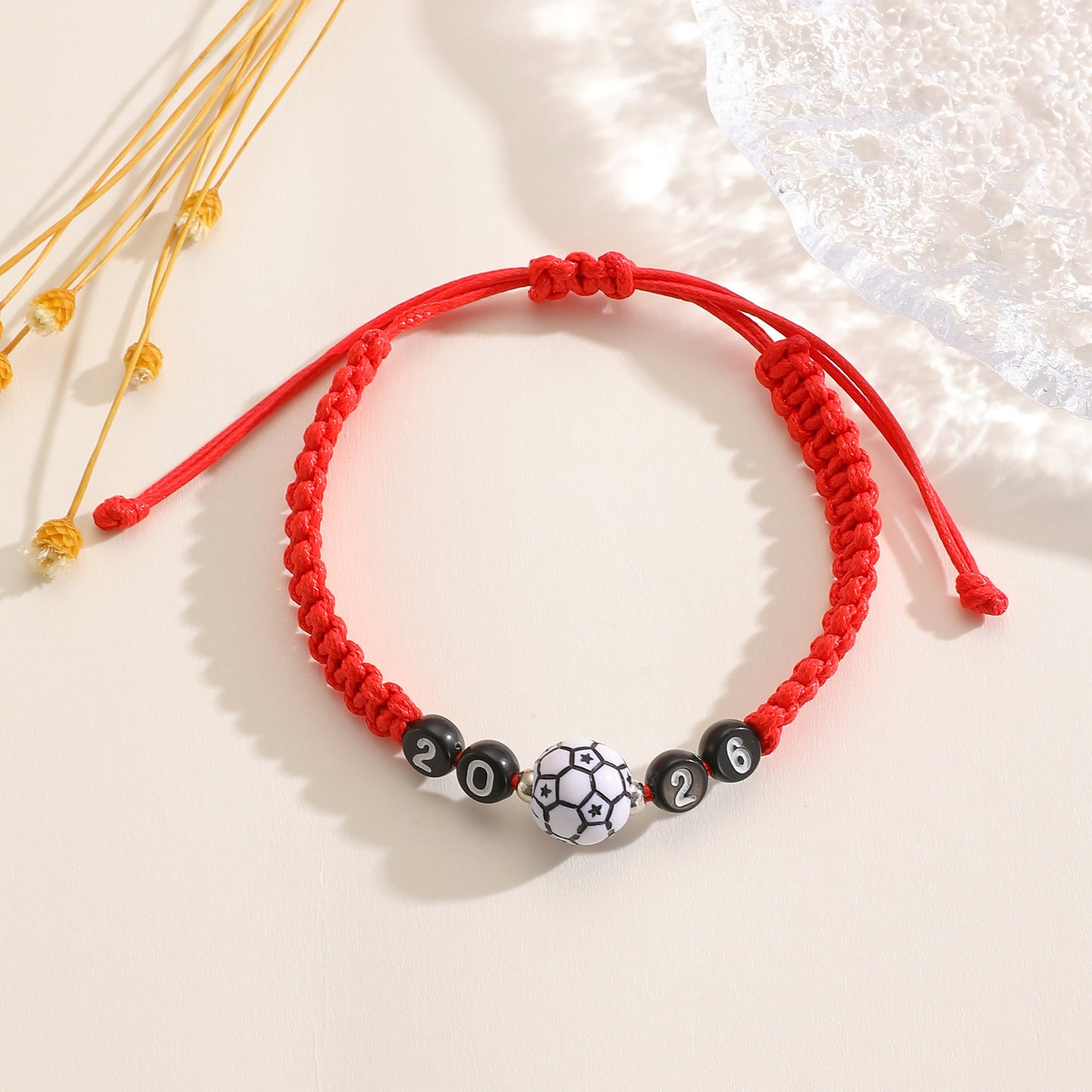 Cup Football Creative Woven Adjustable Commemorative Carrying Bracelet