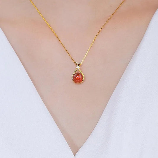 Women's Agate Light Luxury Fashion Clavicle Chain Necklaces