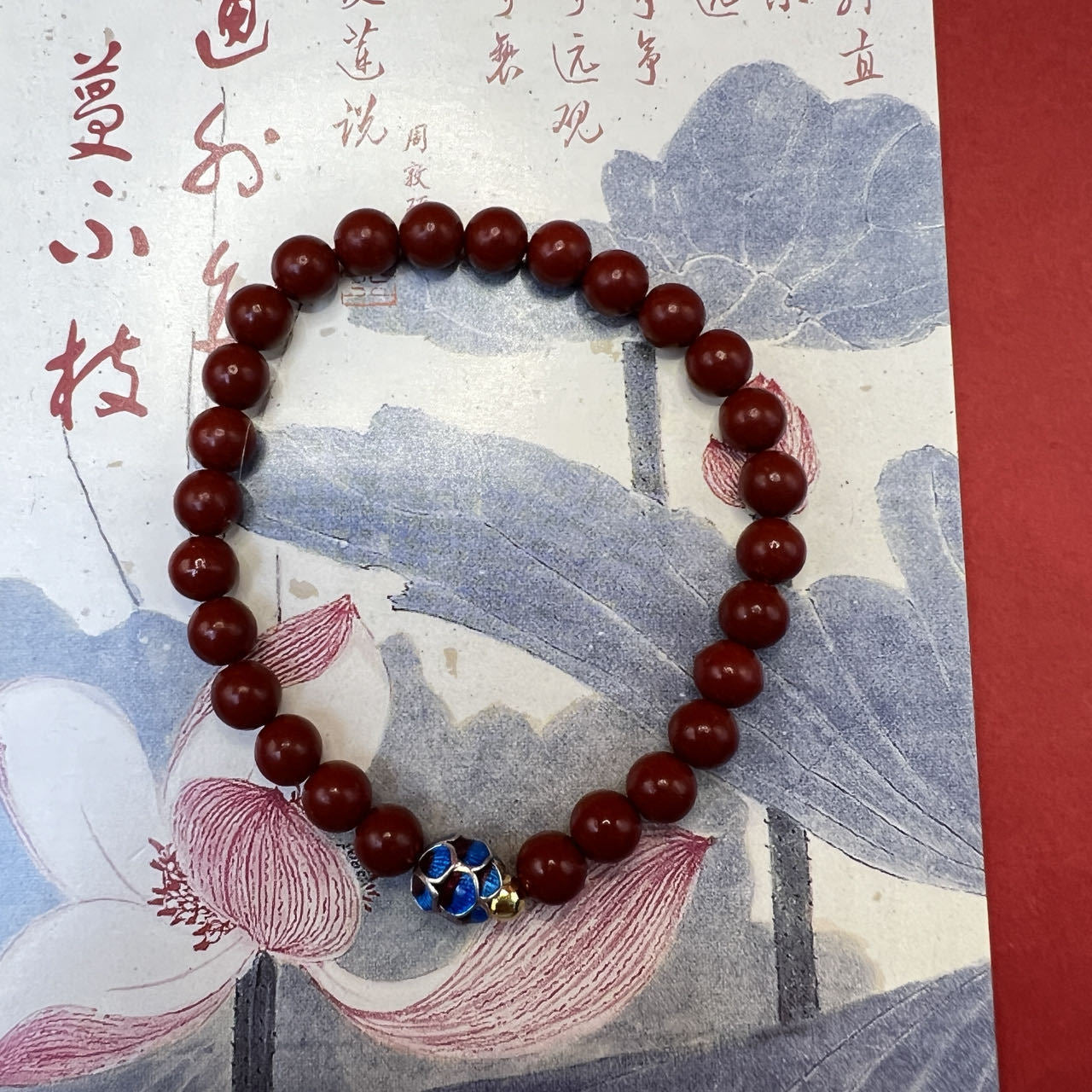 Gold Sand Lotus Sunstone Gourd Lucky Fortune Bag Chinese Knot Bracelets