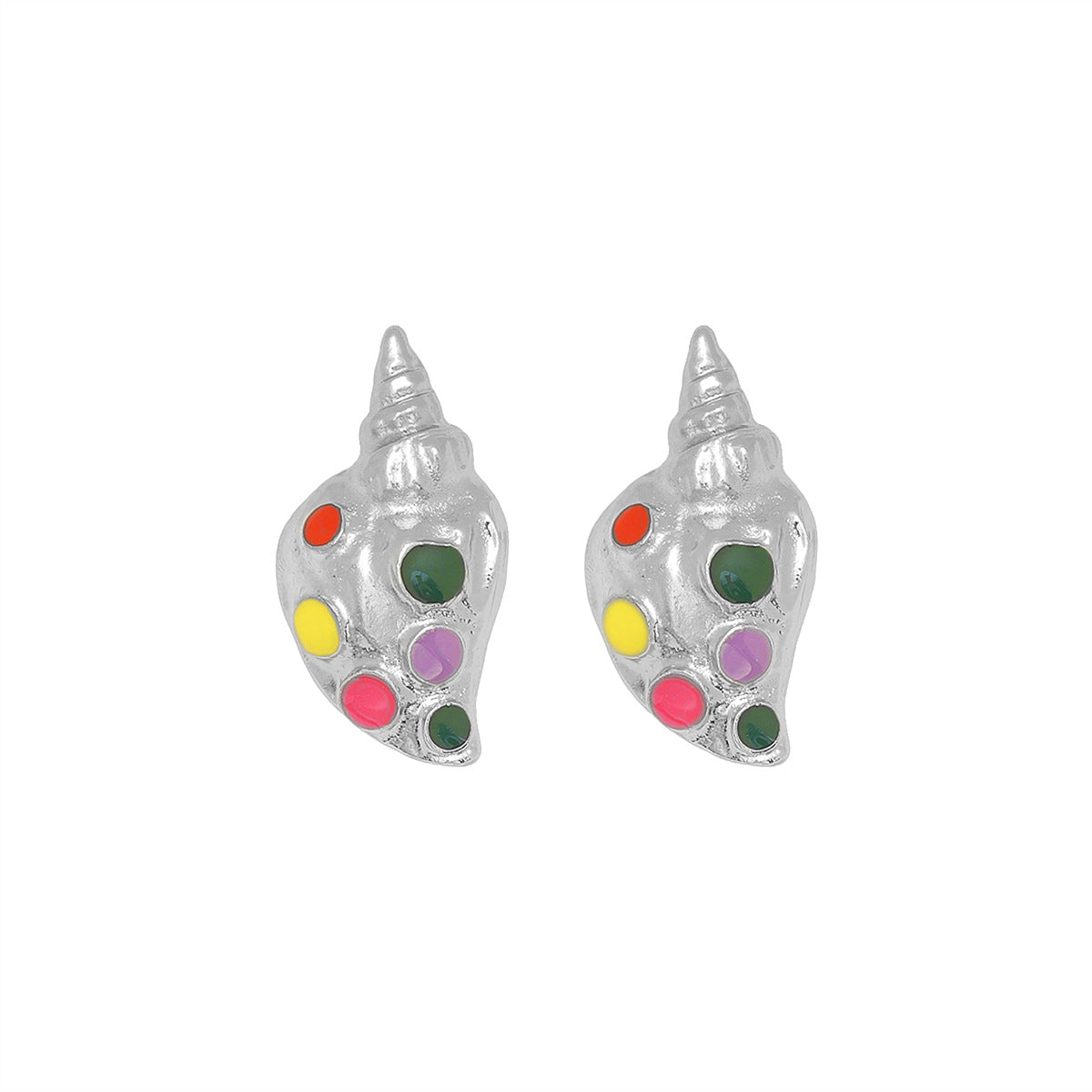 Conch Small Fish Personality Trend Ocean Earrings