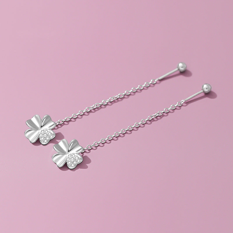 Women's Clover Lines Light Luxury High-grade Fresh Sweet Ear Line