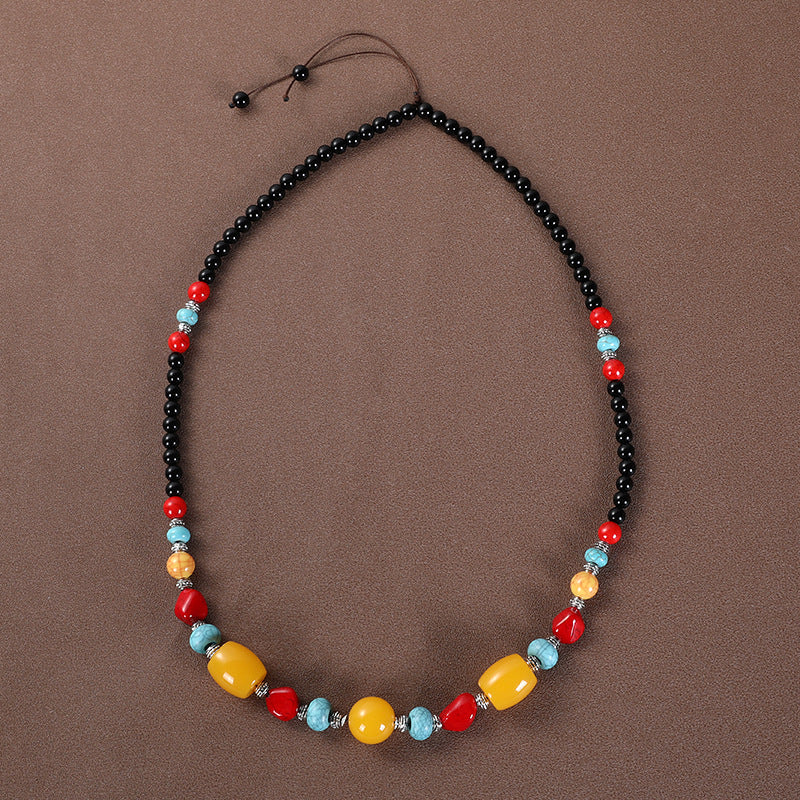 Women's & Men's Long Ethnic Style For Exaggerated Turquoise Necklaces