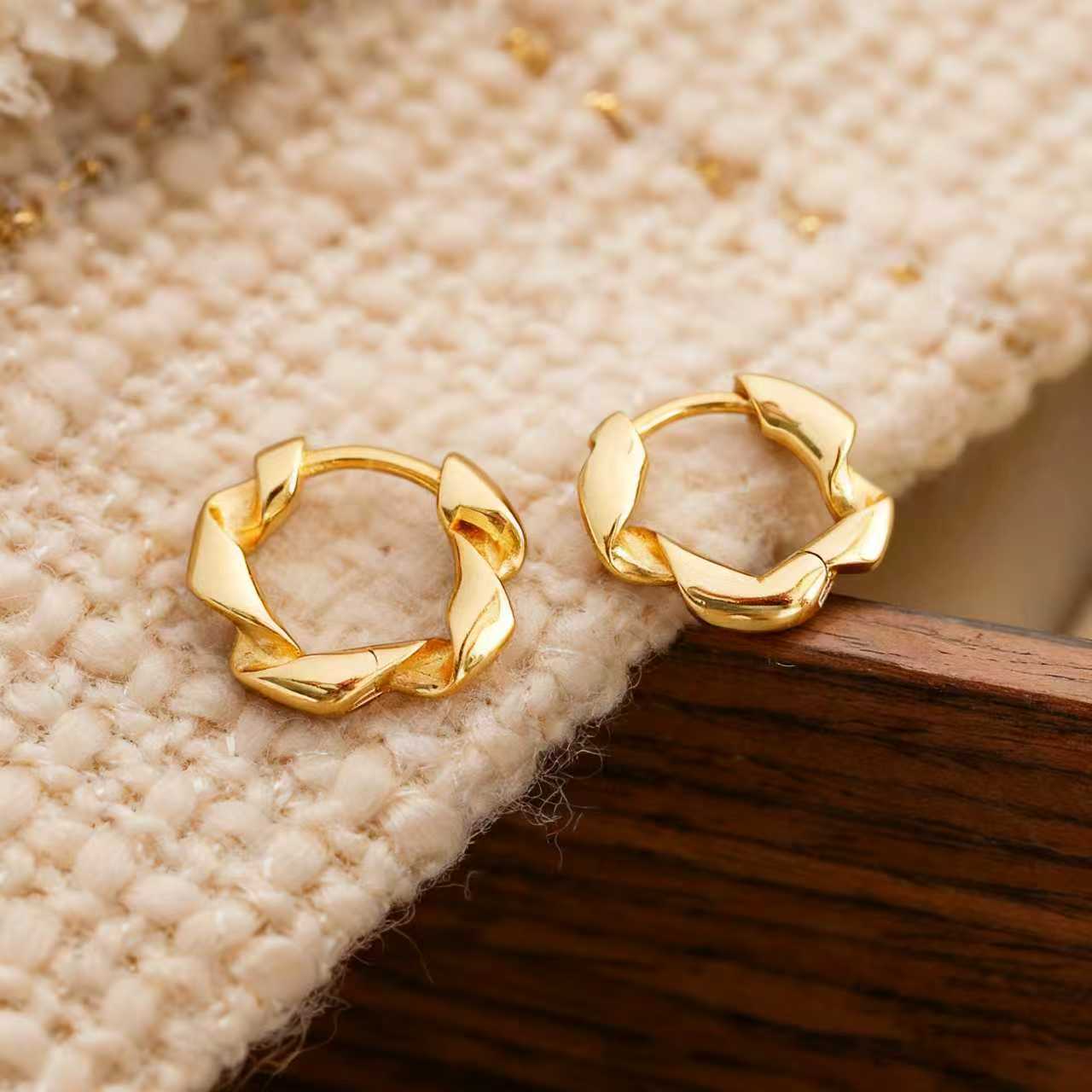 Luxury High-grade Twist Clip Geometric U-shaped Ear Buckle