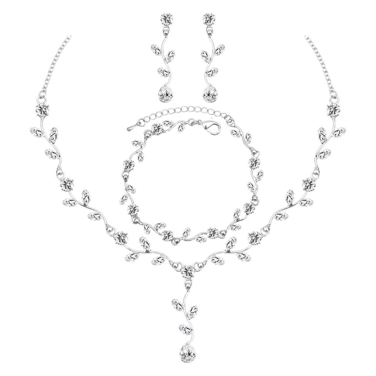 Unique Classic Stylish Cool Diamond Alloy Jewelry Set