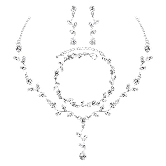 Unique Classic Stylish Cool Diamond Alloy Jewelry Set