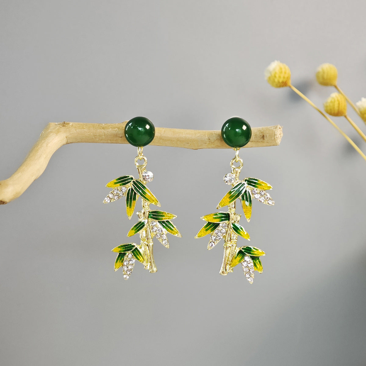 Chinese Ancient Style Beaded Long Fringe Han Earrings
