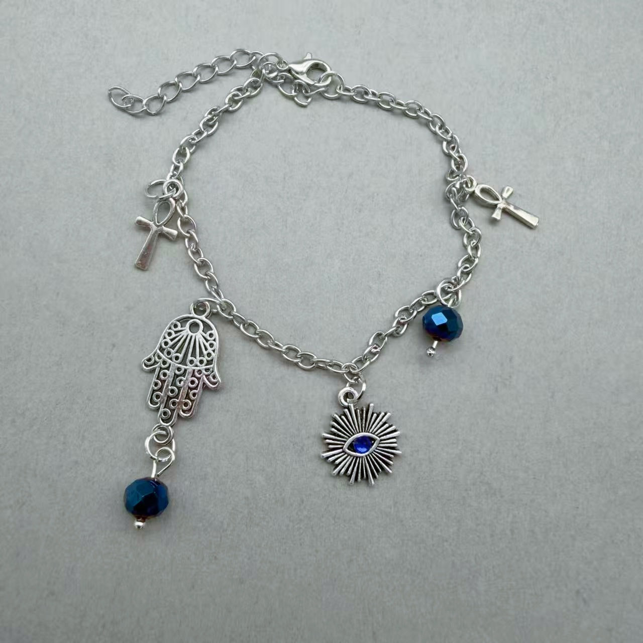 Devil's Palm Thick Straps Blue Gift Bracelet