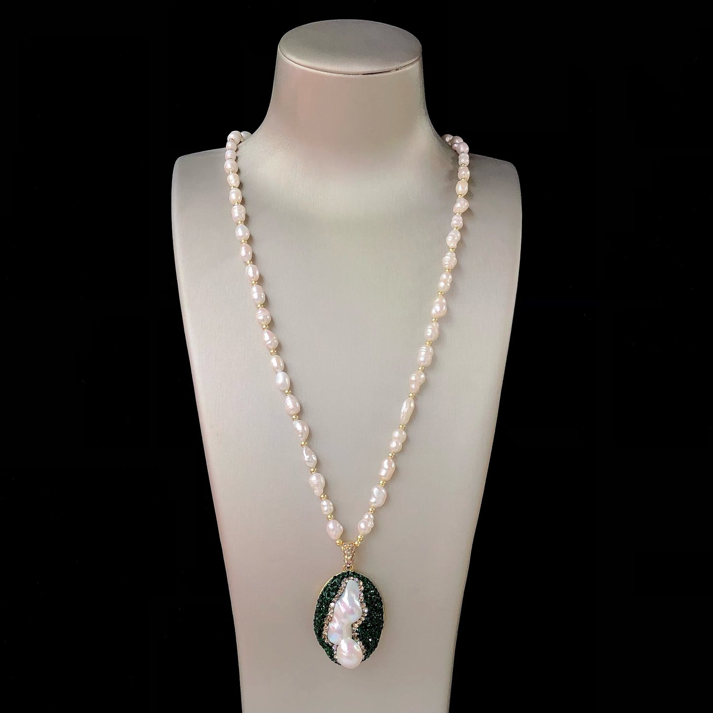 Pearl Green Czech Diamond Affordable Luxury Jewelry Set