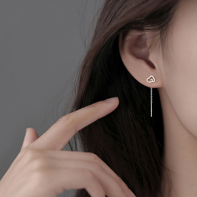 Women's Sterling Sier Cloud Design Trendy High-grade Rings