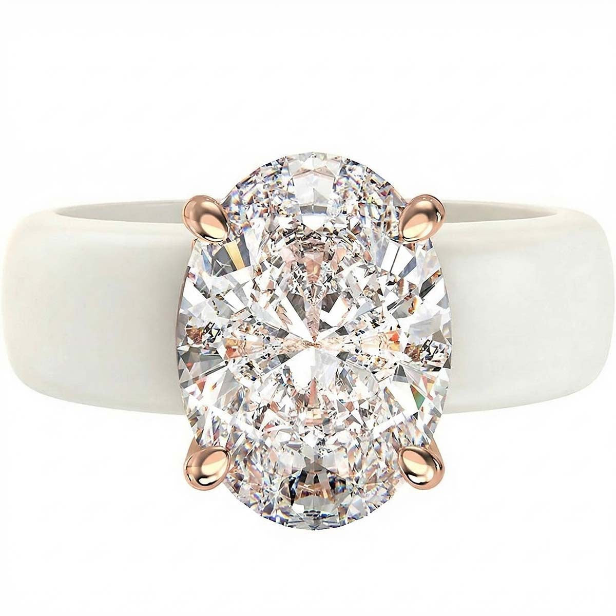 Zircon Silica Gel Twin Niche Design Ring