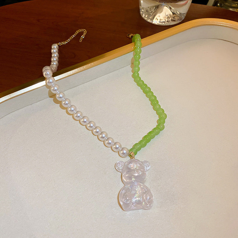 Women's French Retro Large Pearl Style Fashion Graceful Personality Clavicle Necklaces