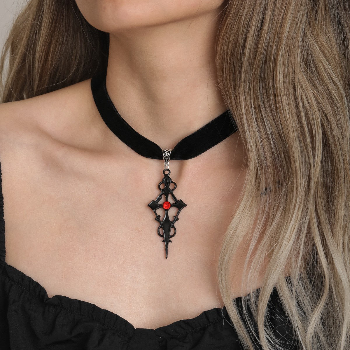 Dark Style Personality Skull Spider Collar Necklaces