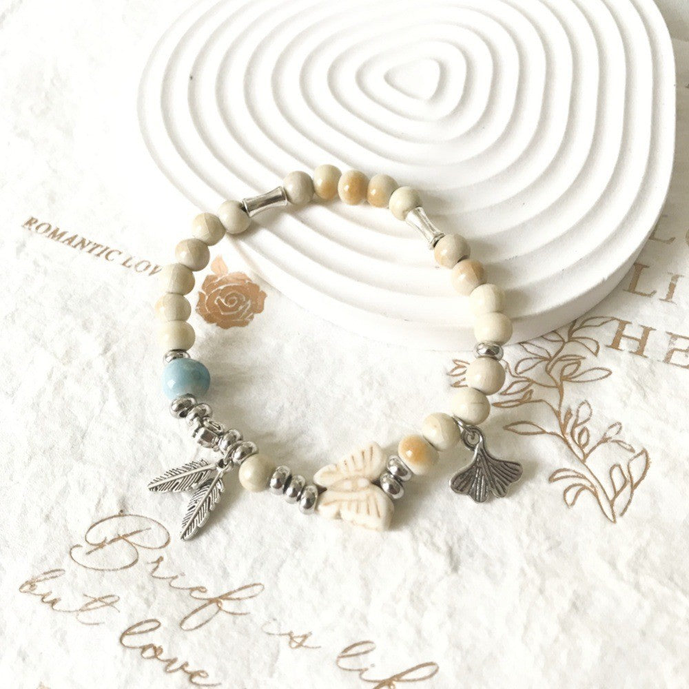 Hand-woven Artistic Ancient Style Beaded Special Interest Bracelet