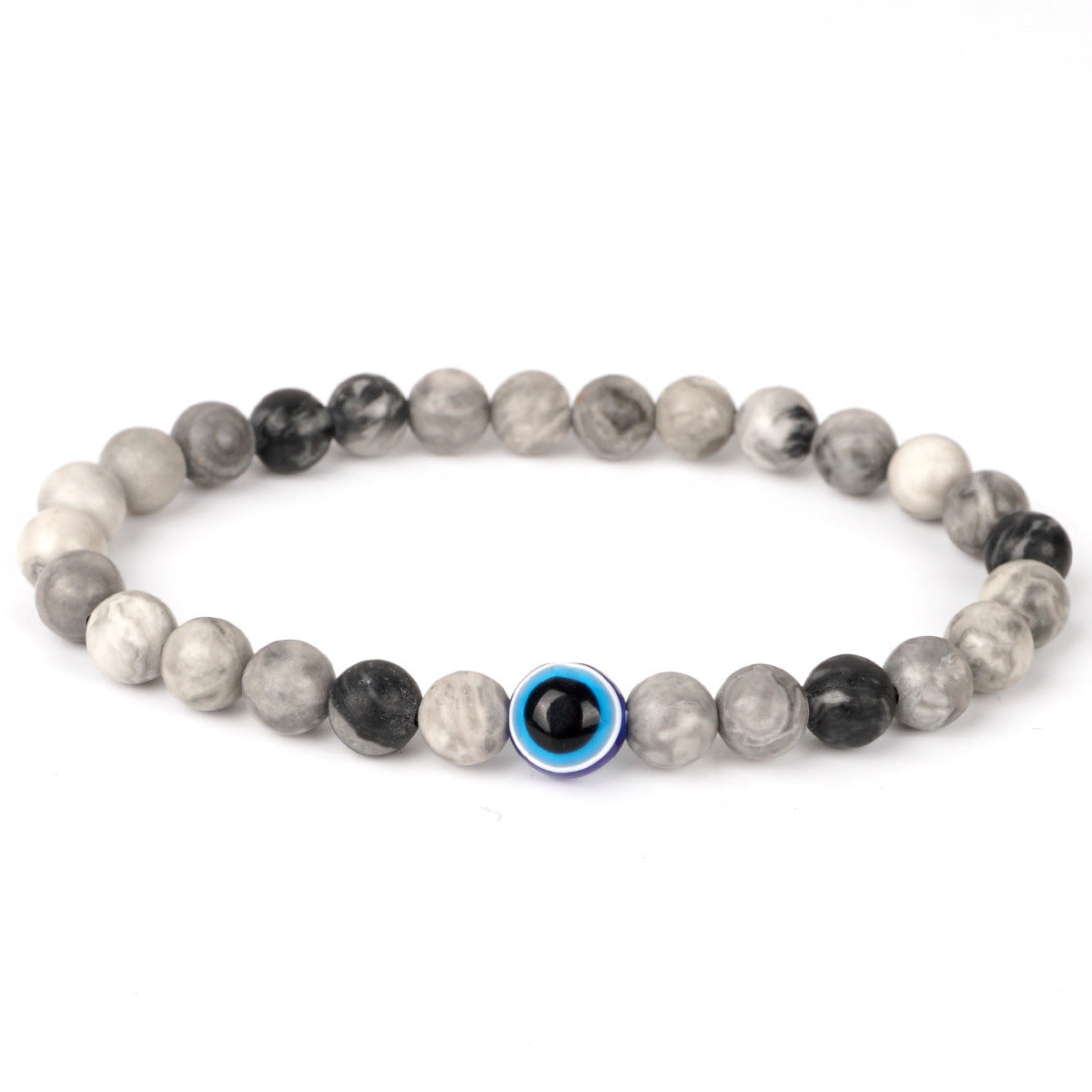 Obsidian White Turquoise Handmade Beaded Hand Bracelets