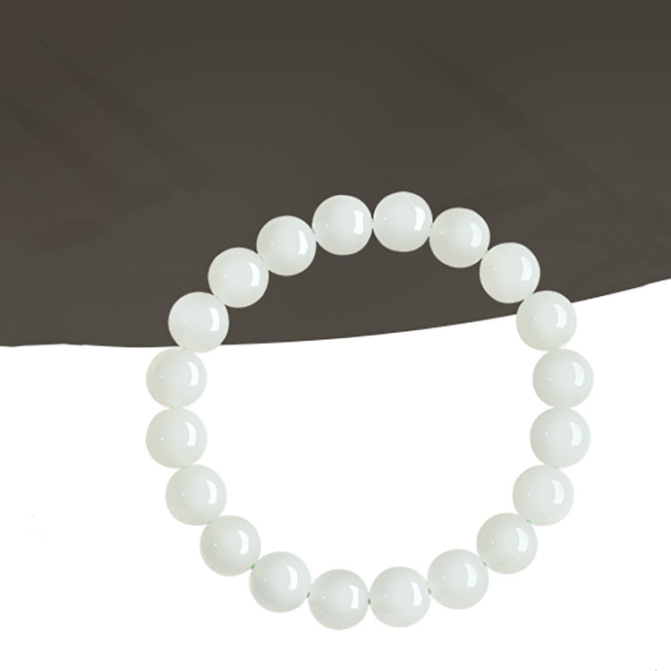 Women's & Men's High Ice Clear Water Green Round Bracelets