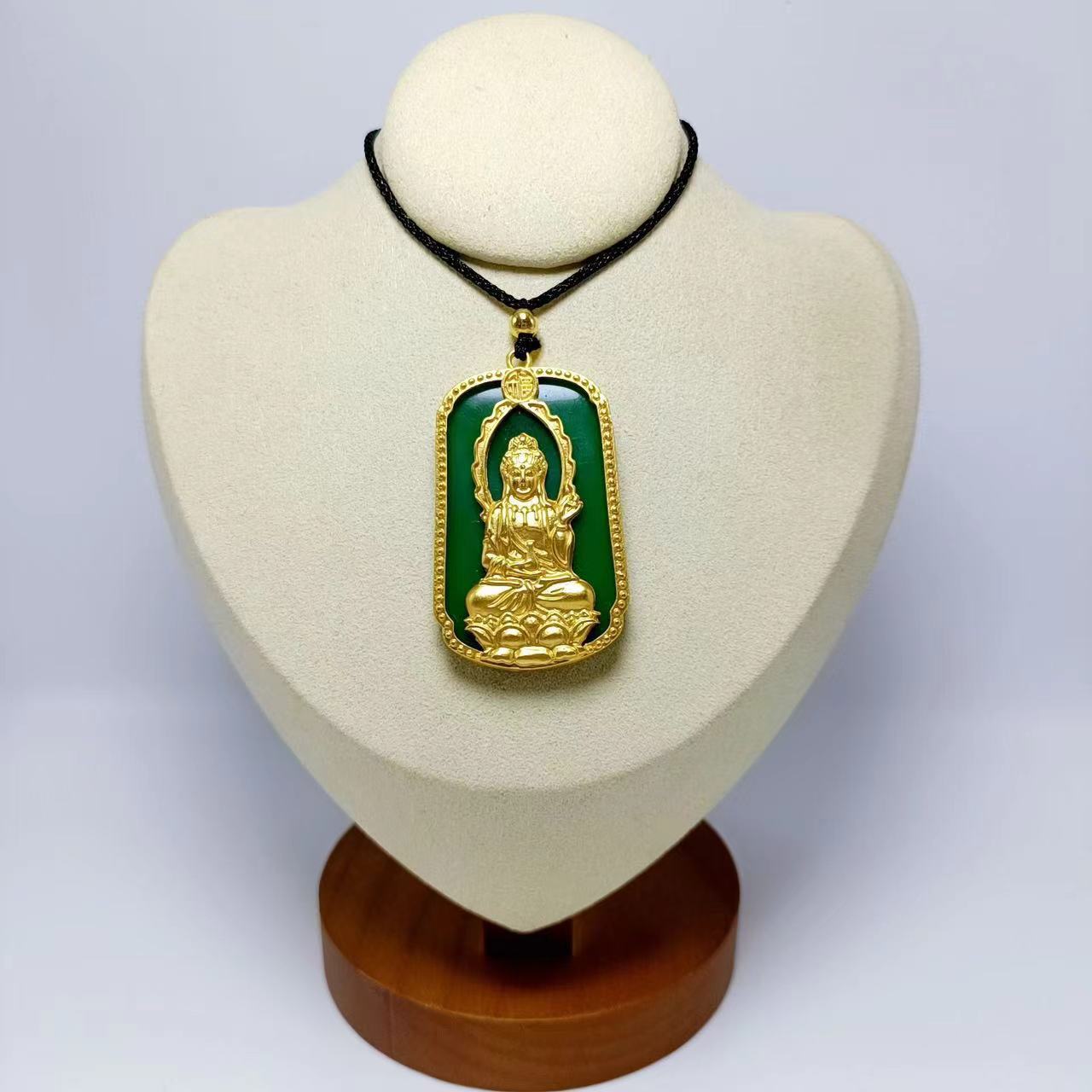 Alloy Dragon Phoenix Avalokitesvara Buddha Gold-plated Pendants