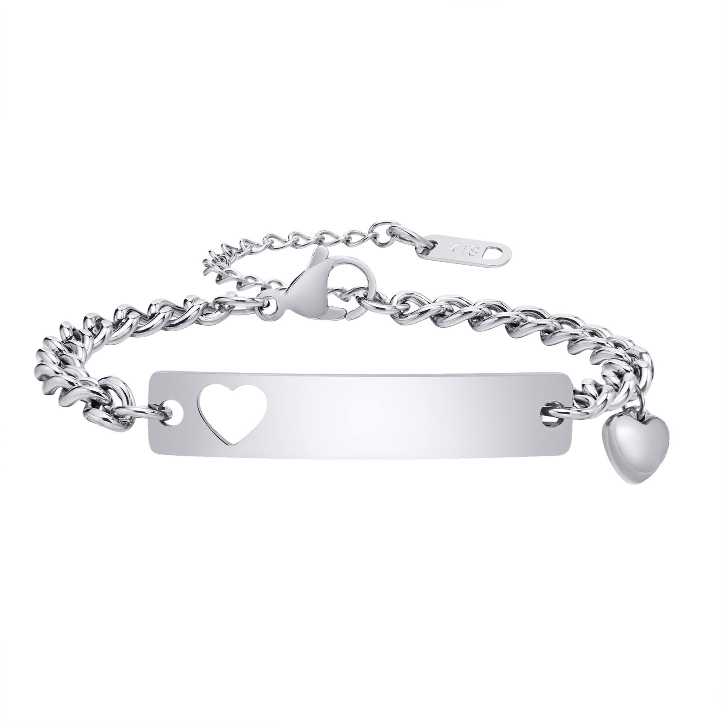 Steel Heart-shaped Niche Personality Fashion Stainless Bracelets