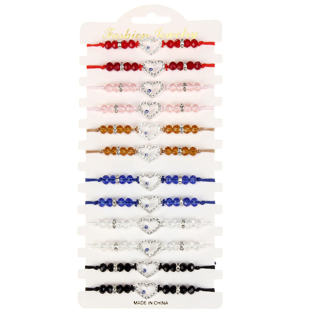 Blue Devil's Eye Trim Zircon Female Bracelet