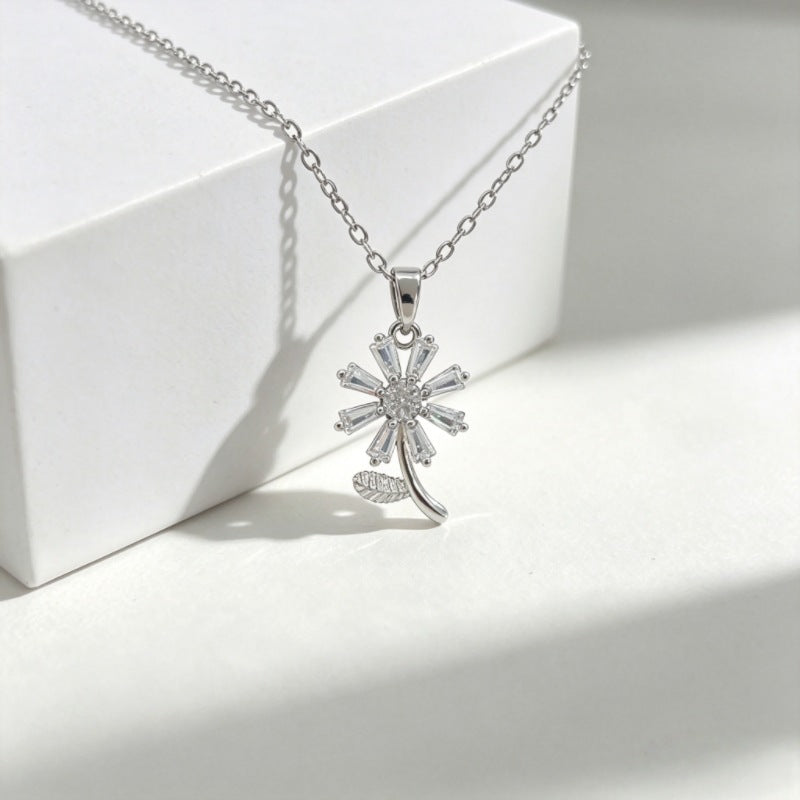 Luxury Copper Micro Female Swan Love Ocean Series Necklace