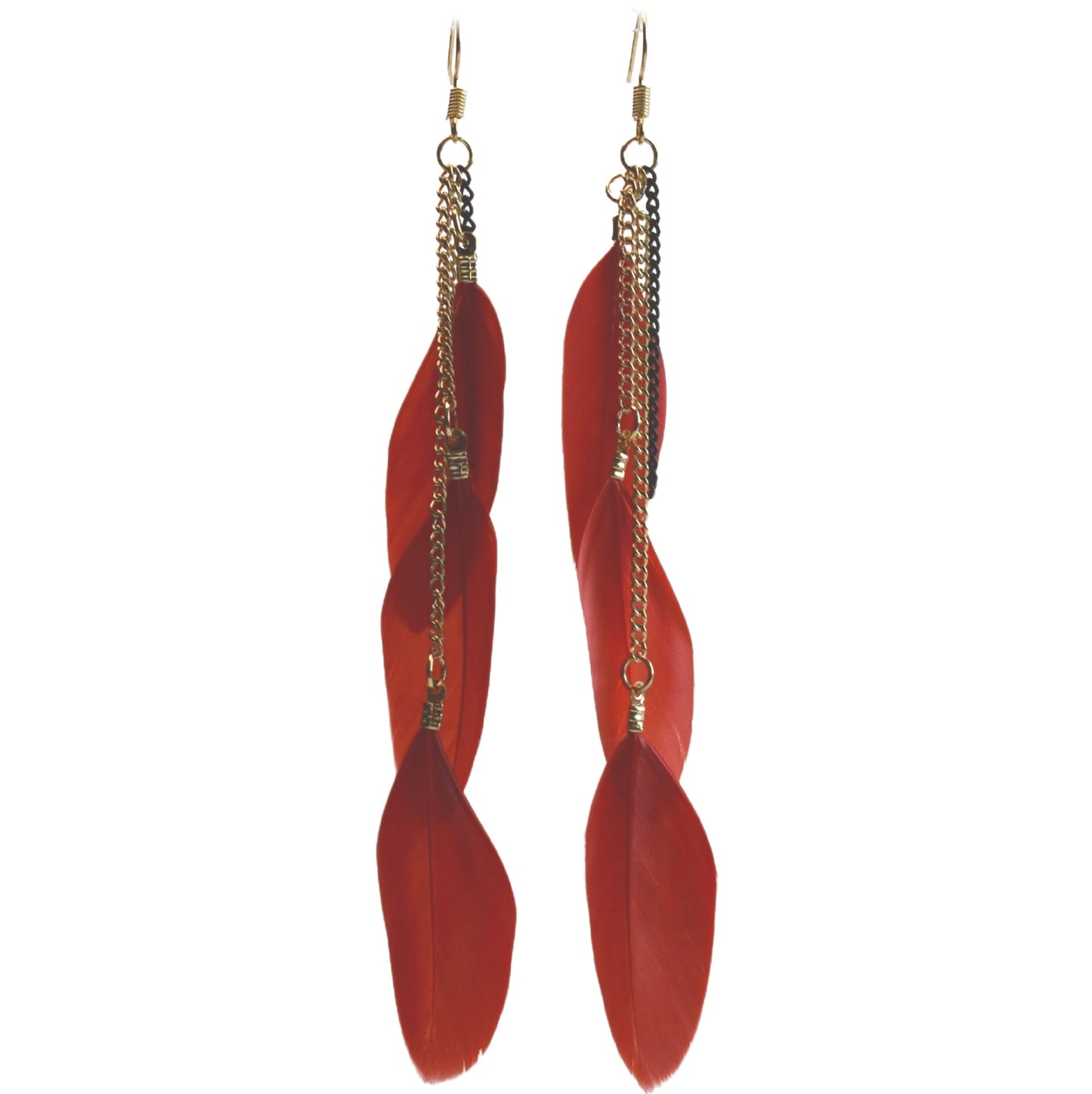 Classy Casual Cool Ethnic Style Feather Earrings