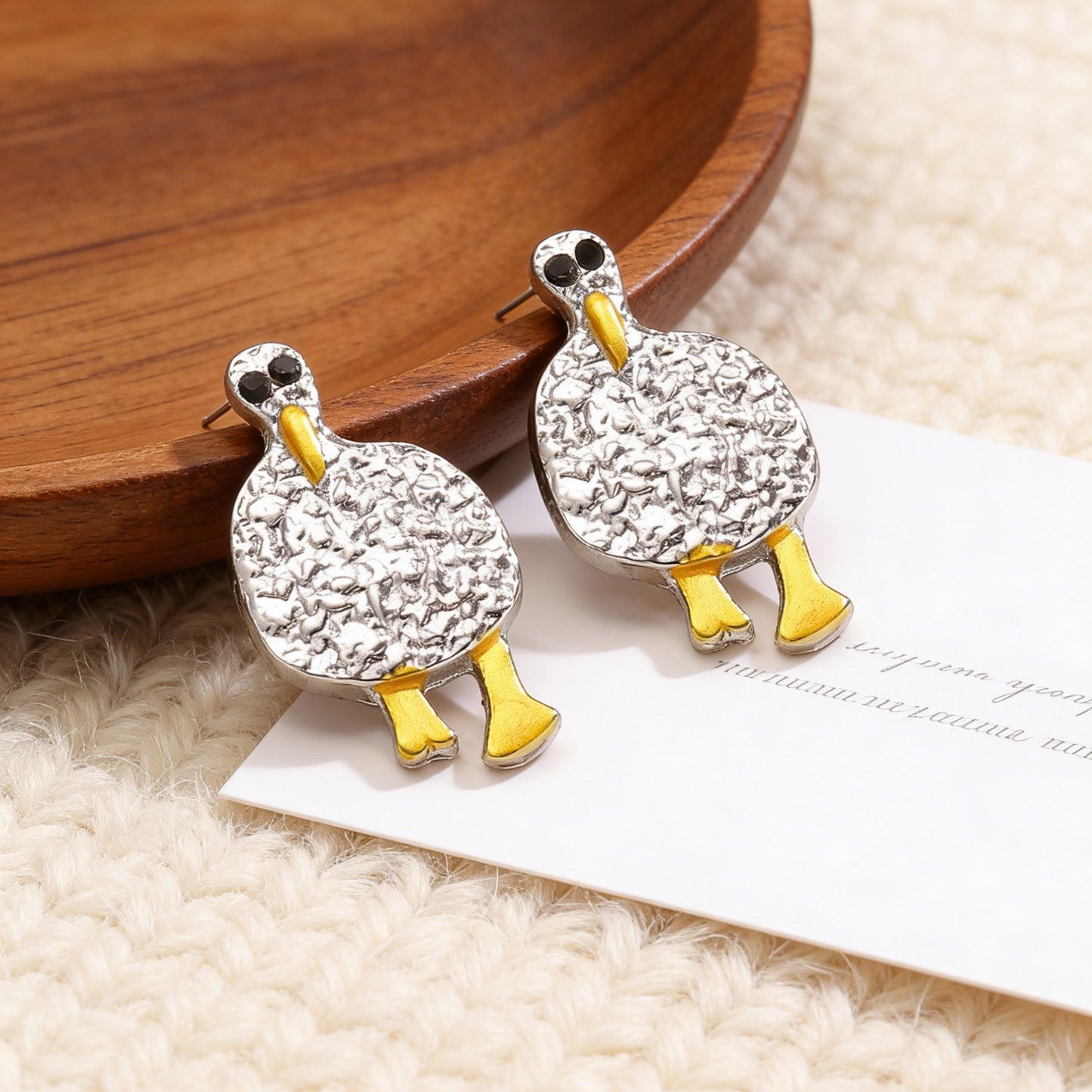 Personalized Creative Cartoon Bird Fashion Simple Stud Earrings