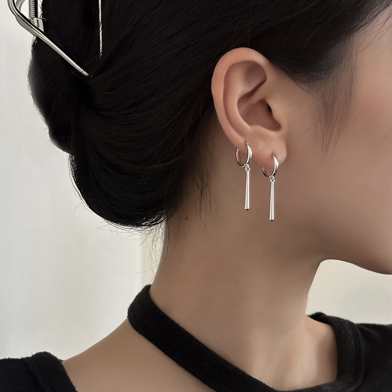 Women's Exaggerated Long Water Drops Clip Light Luxury Fashion High Class Ear Line