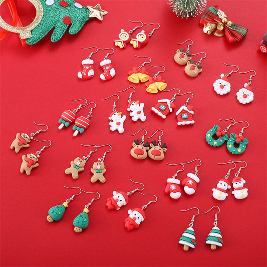 Creative Christmas Series Cute Fashion Exquisite Earrings