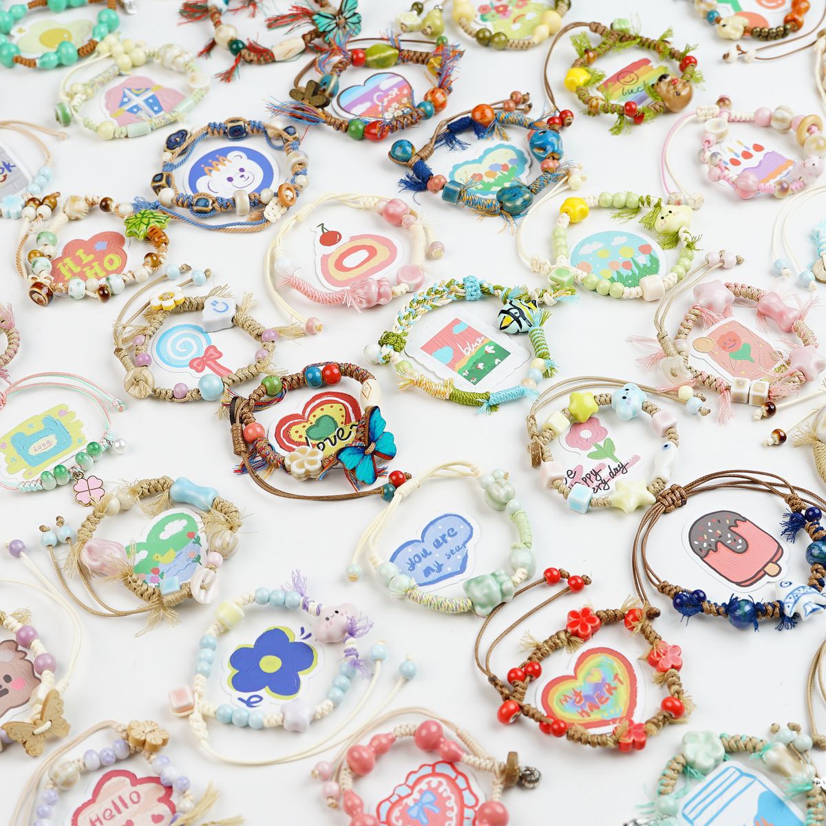 Ceramic Safe Carrying Strap Mixed Stall Small Bracelets