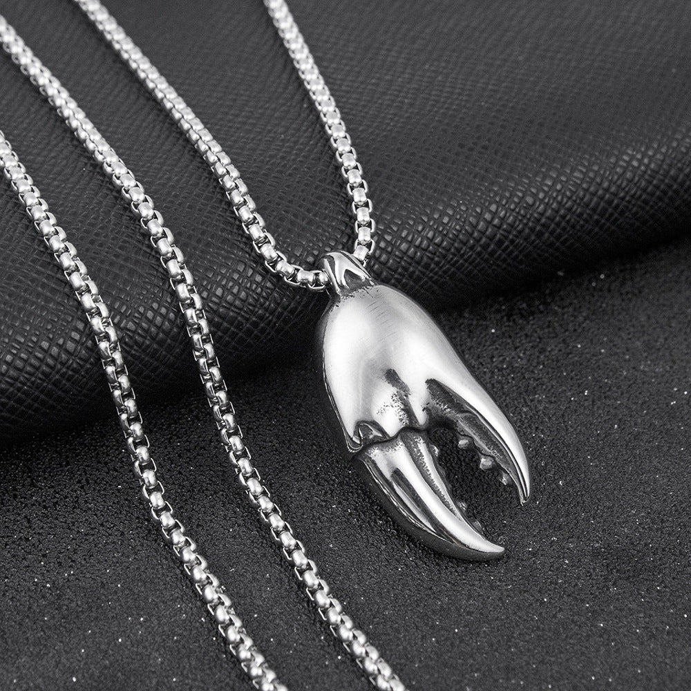 Men's Stainless Steel Hip Hop Cool Cross Trendy Clavicle Necklaces