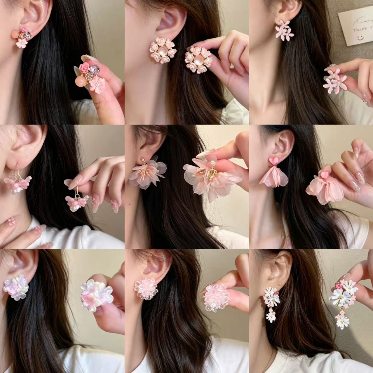 Women's Minority Design Fashionable Flower Light Luxury High-grade Temperament Earrings