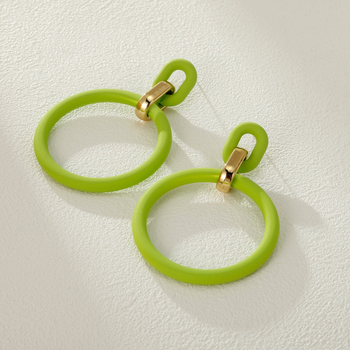Color Personality Geometry Fashion Retro Spray Earrings