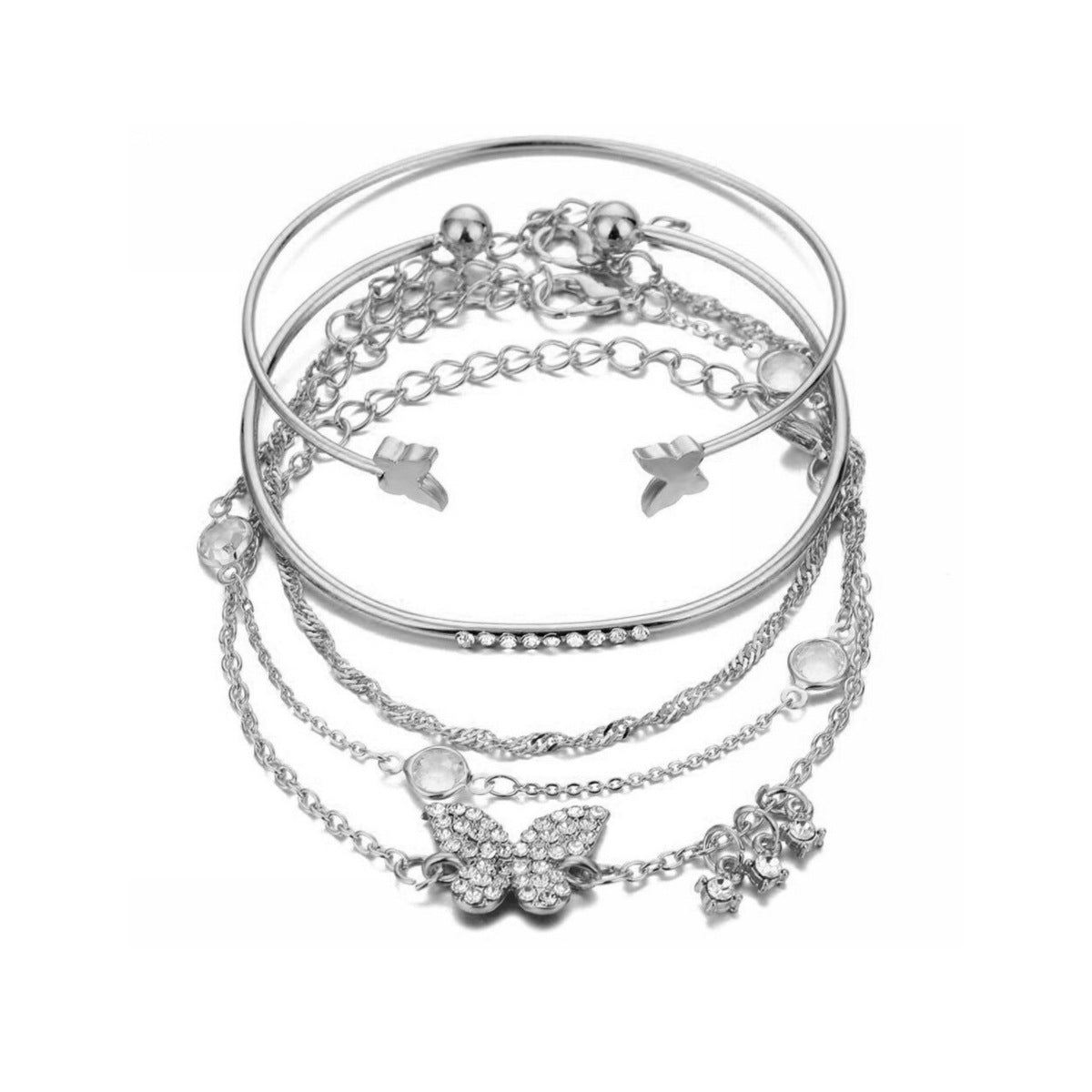 Charming Twist Glossy Irregular Punk Suit Bracelets