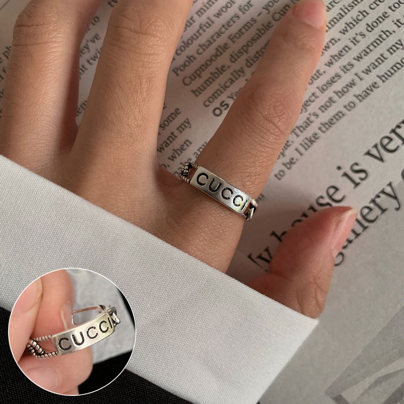 Women's Geometric Fashion Twisted Open-end Personality Hip Rings