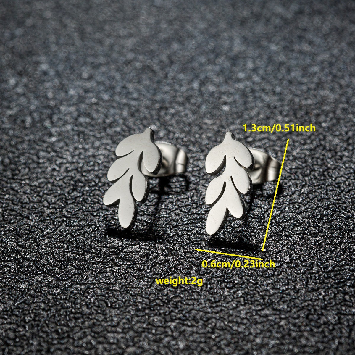 Small Animal Cat Plaid Bird Ear Geometry Stud Earrings
