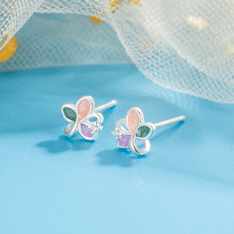 Enamel Color Female Versatile Daily Indie Sweet Cute Niche Rings