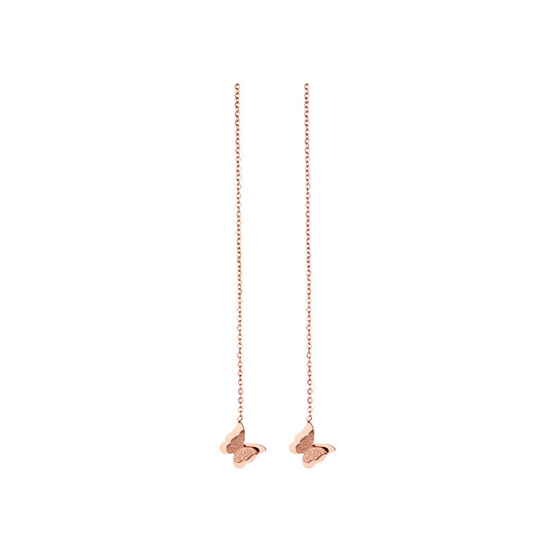 Butterfly Niche Design Trendy Elegant Long Tassel Face Slimming Ear Line