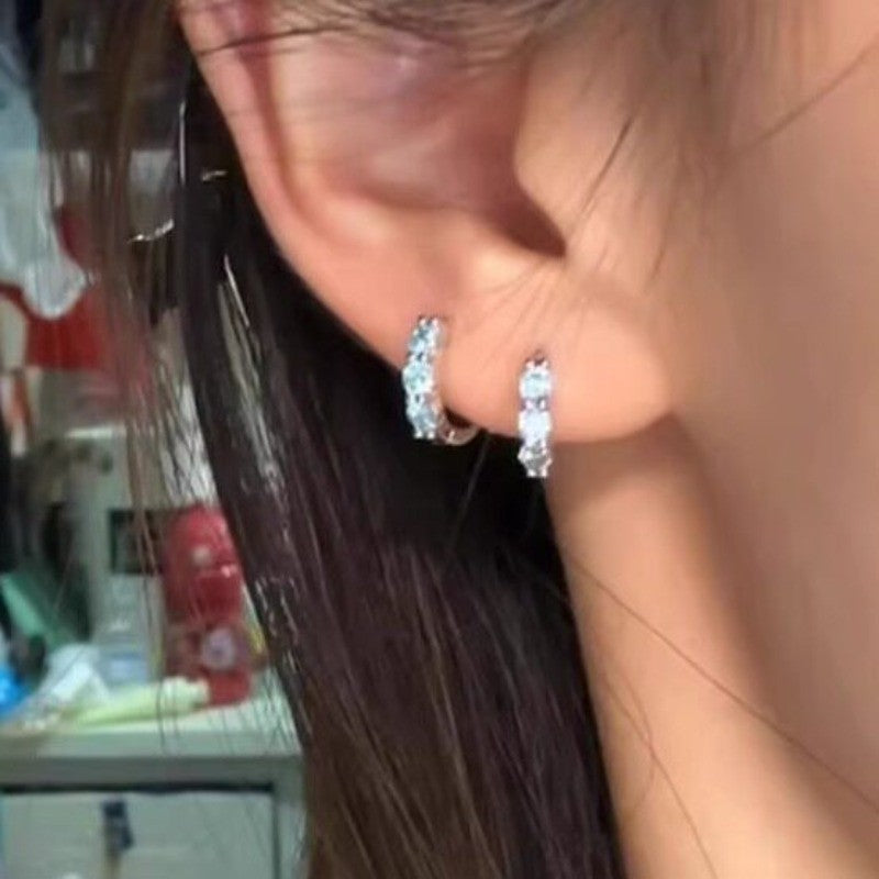 Women's Zircon Tassel Light Luxury High Sense Stud Earrings