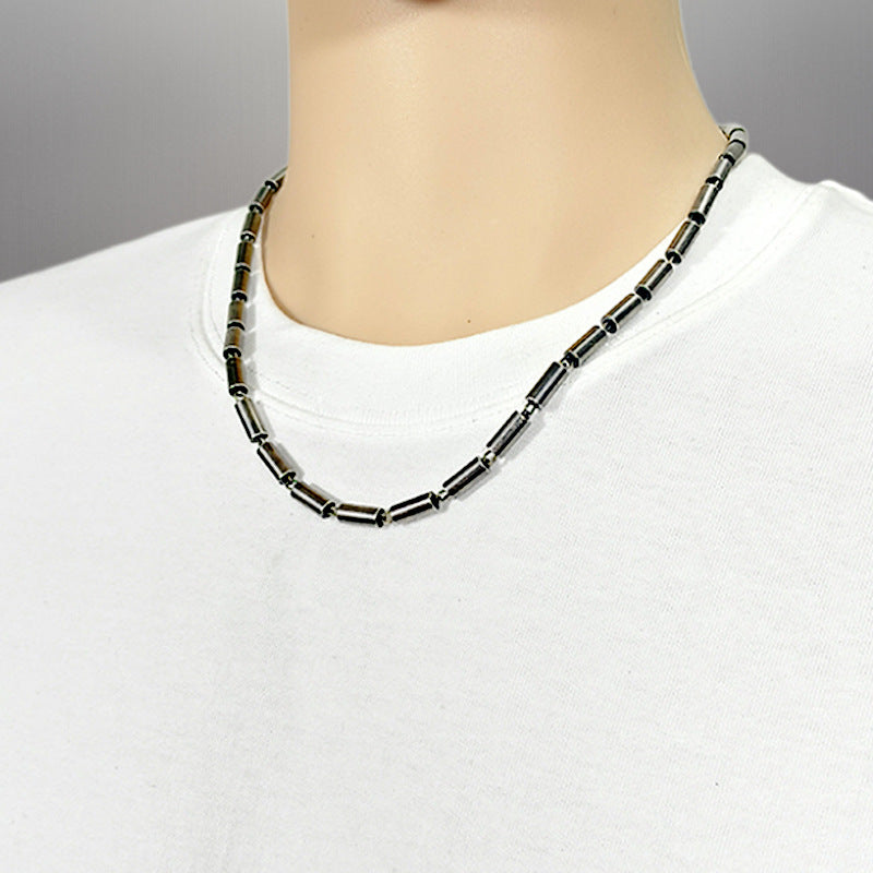 Men's Mobius Hip Hop Geometric Vintage Handmade Stainless Necklace