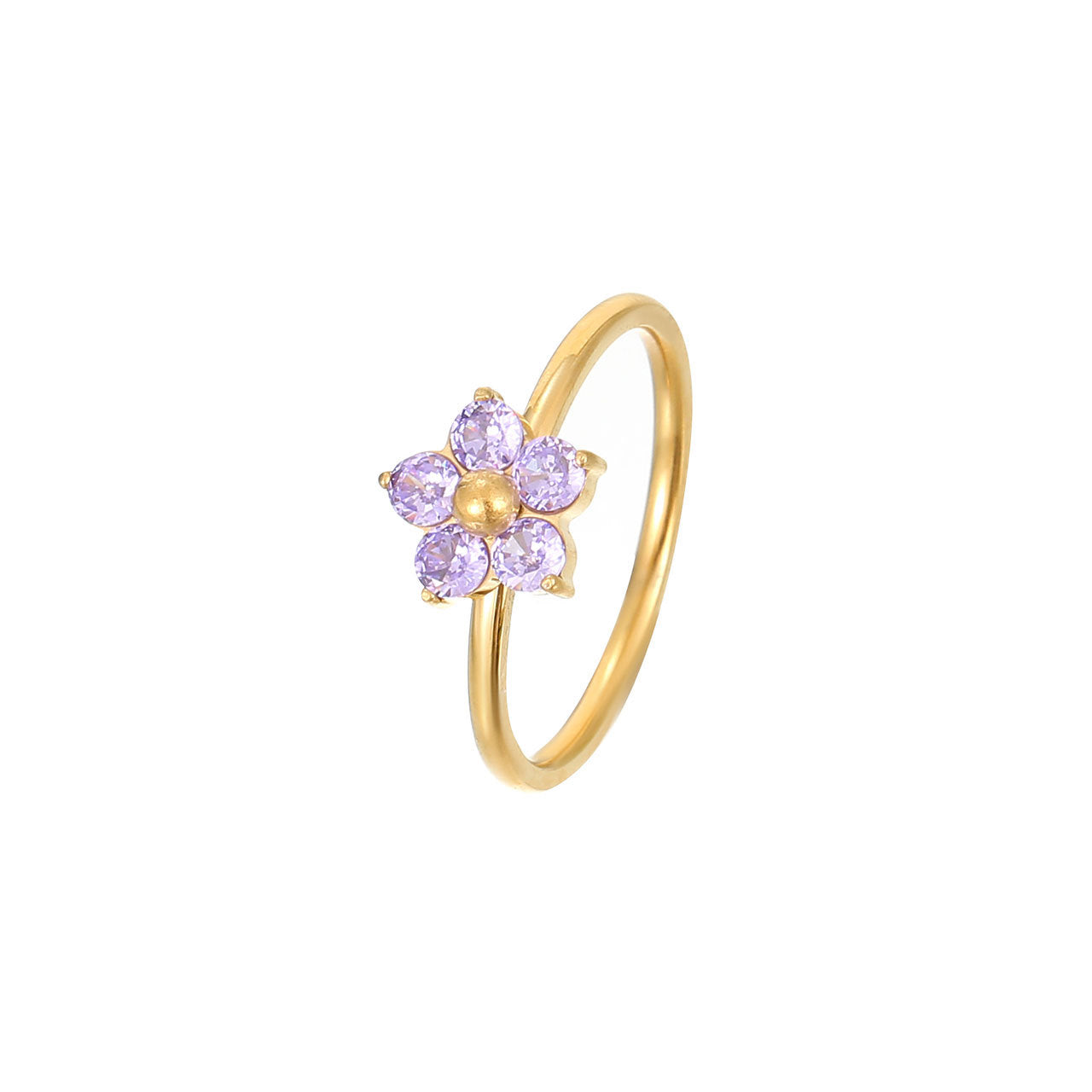 Flower Cold Style Personality High Sense Rings