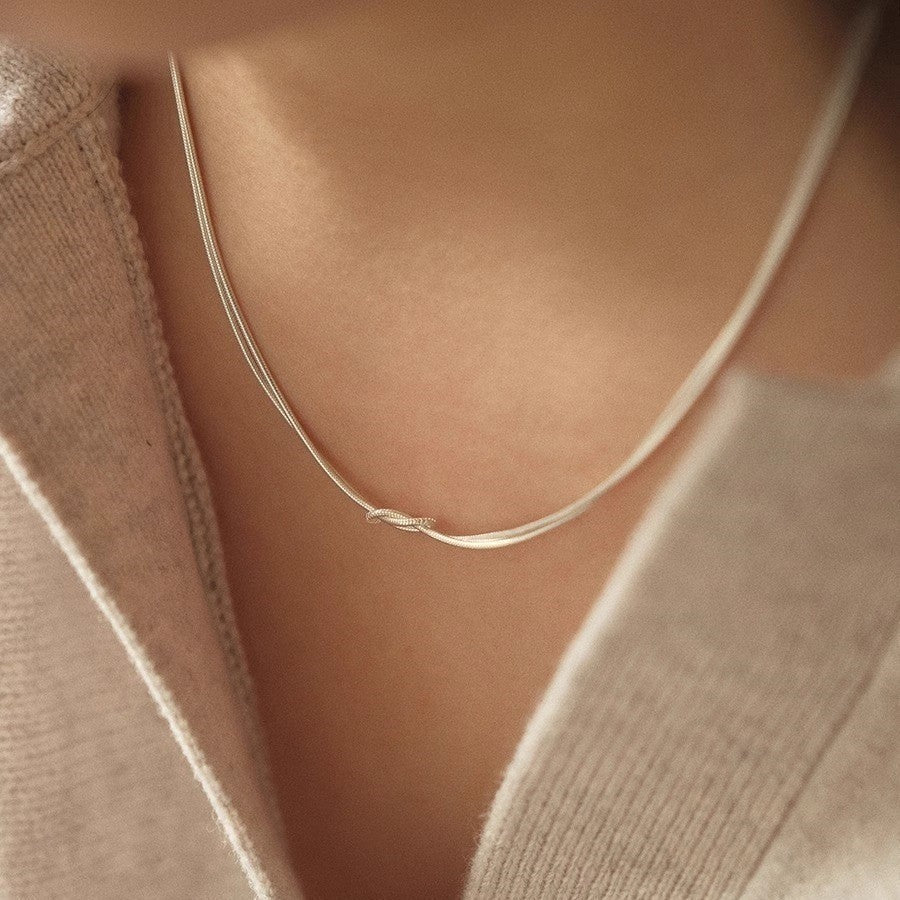 Women's Sier Light Luxury High-grade Design Clavicle Necklaces